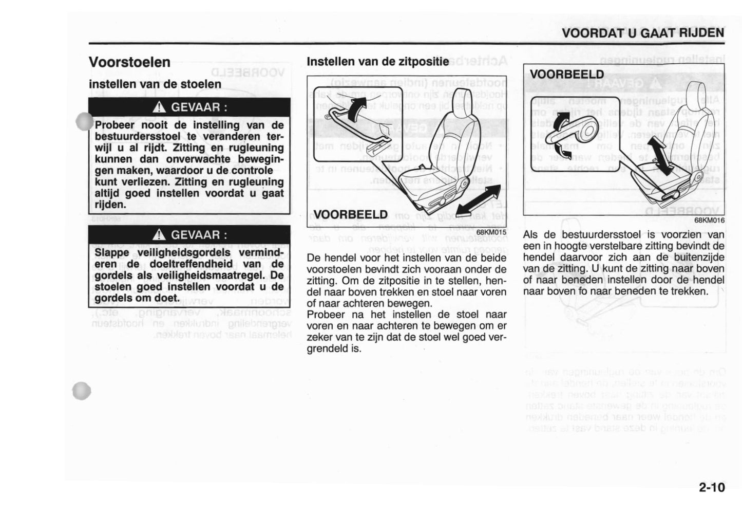 2009-2010 Suzuki Alto Owner's Manual | Dutch
