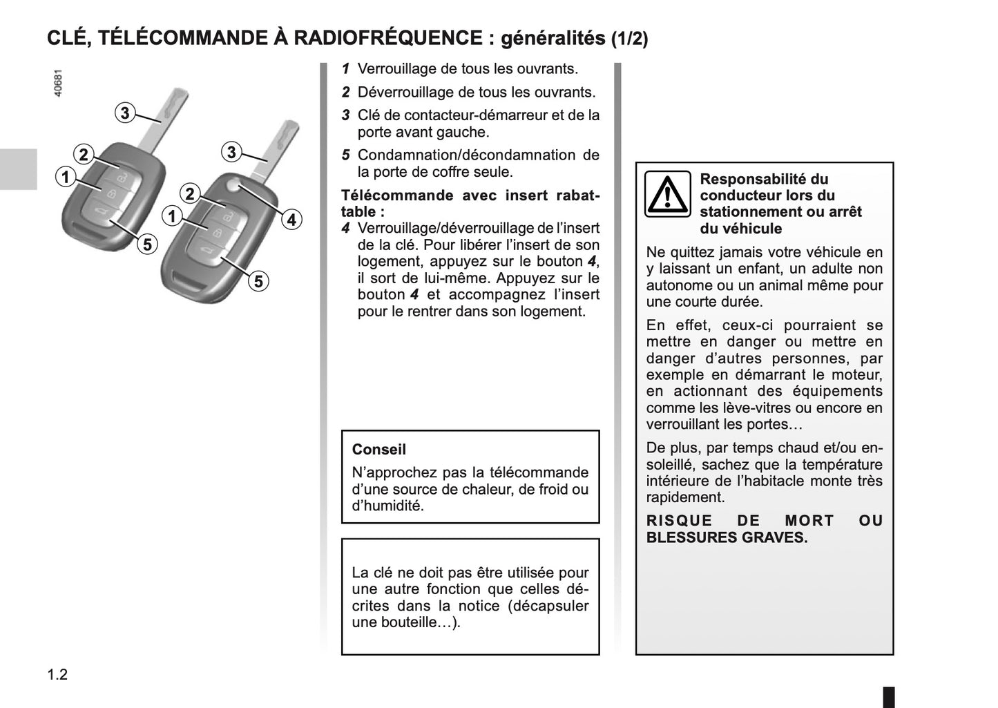 2017-2018 Renault Mégane Owner's Manual | French