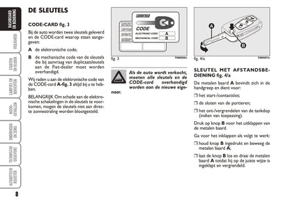 2006-2007 Fiat Punto/Grande Punto Owner's Manual | Dutch