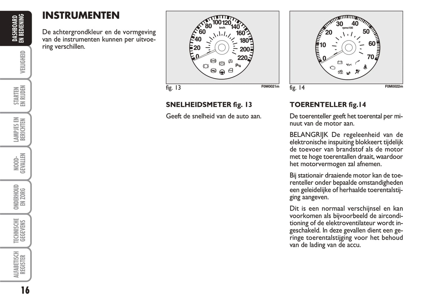 2006-2007 Fiat Punto/Grande Punto Owner's Manual | Dutch