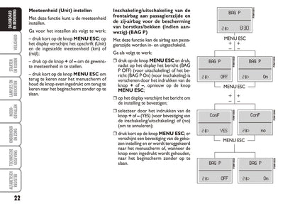 2006-2007 Fiat Punto/Grande Punto Owner's Manual | Dutch