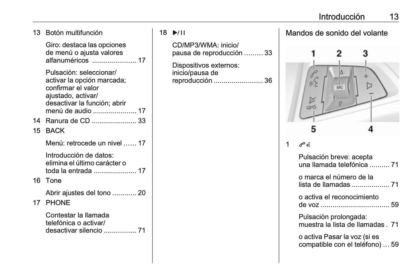 Opel Meriva Manual de infoentretenimiento 2014 - 2017