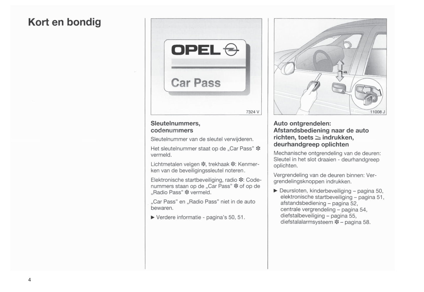 1999-2002 Opel Vectra Owner's Manual | Dutch