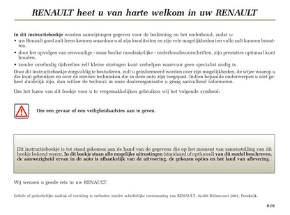 2001-2005 Renault Laguna Manuel du propriétaire | Néerlandais