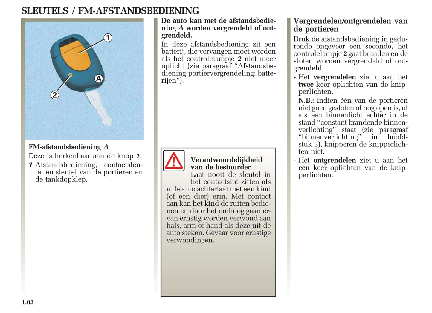 2005-2006 Renault Clio Owner's Manual | Dutch