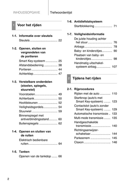 2007-2010 Toyota Corolla Owner's Manual | Dutch