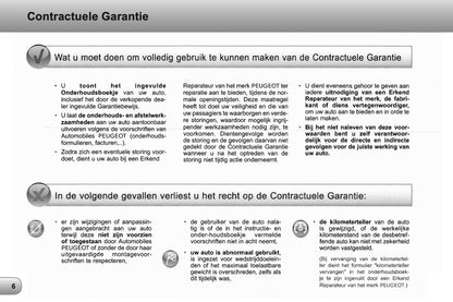 Peugeot Garantie onderhoudsboekje 2014