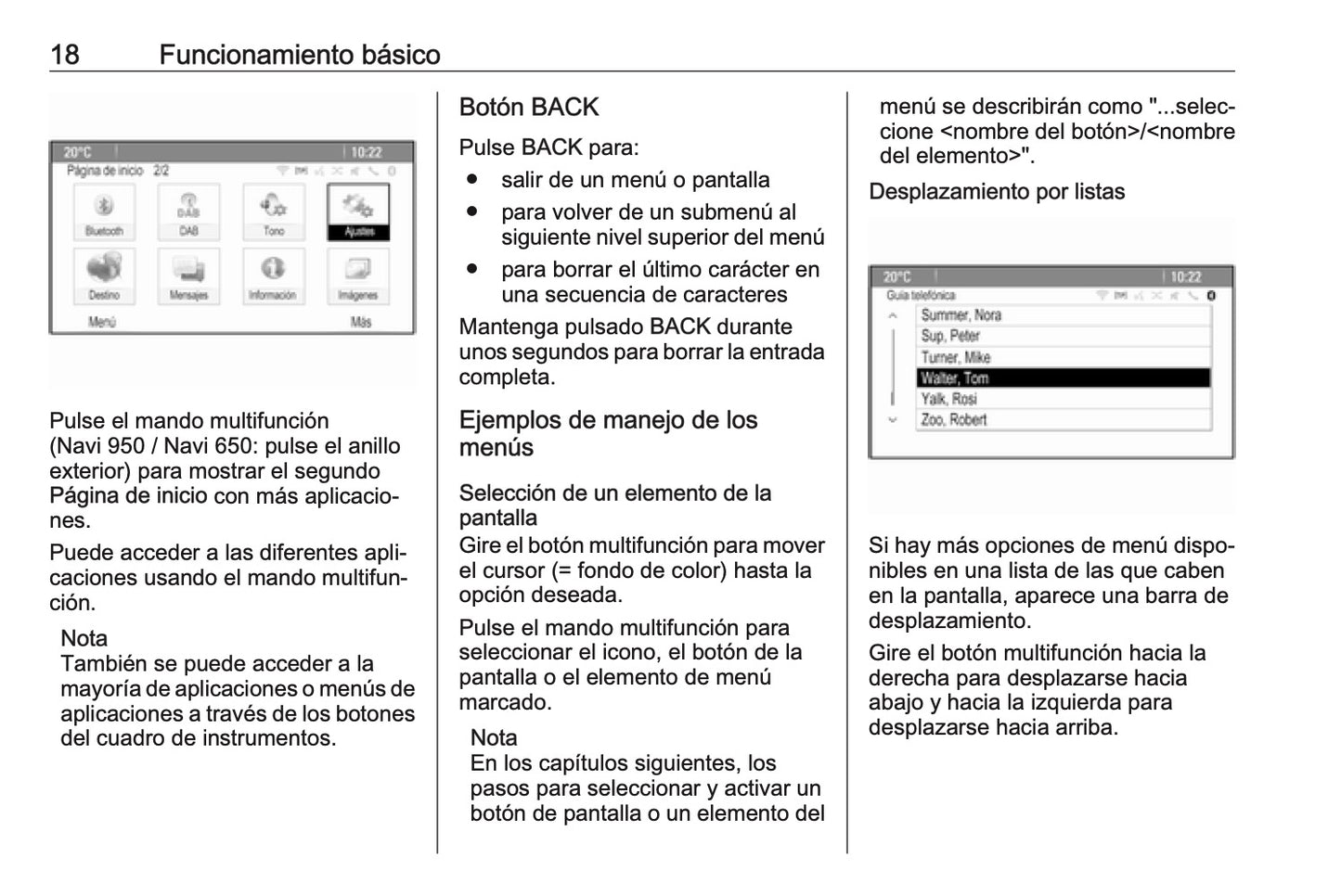 Opel Cascada Manual de infoentretenimiento 2013 - 2018