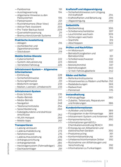 2022 Ford Tourneo Connect Owner's Manual | German