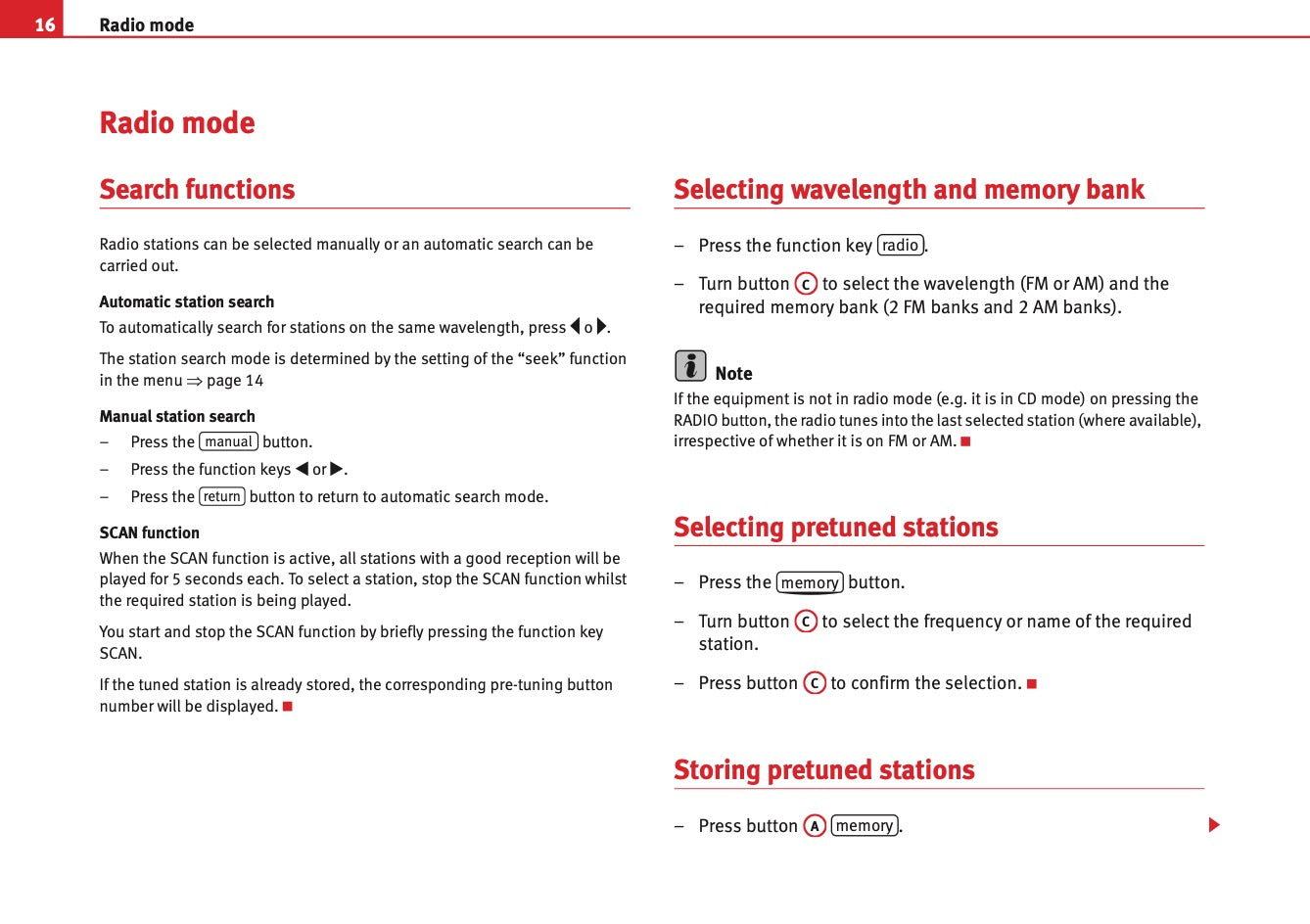 Seat Radio Car Stereo Mp3 Owners Manual