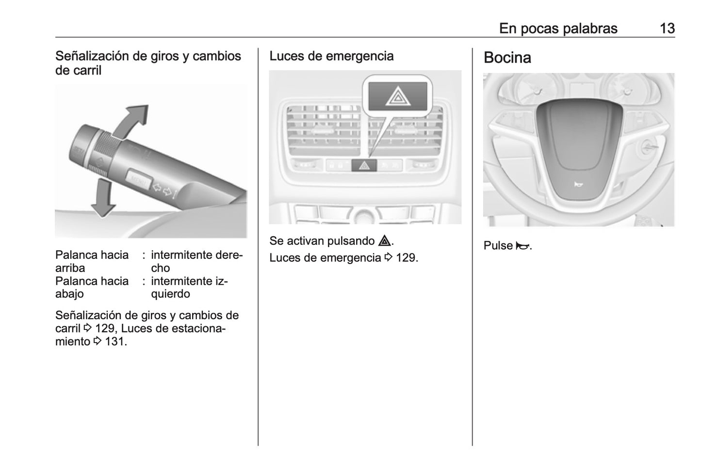 2016-2017 Opel Meriva Owner's Manual | Spanish