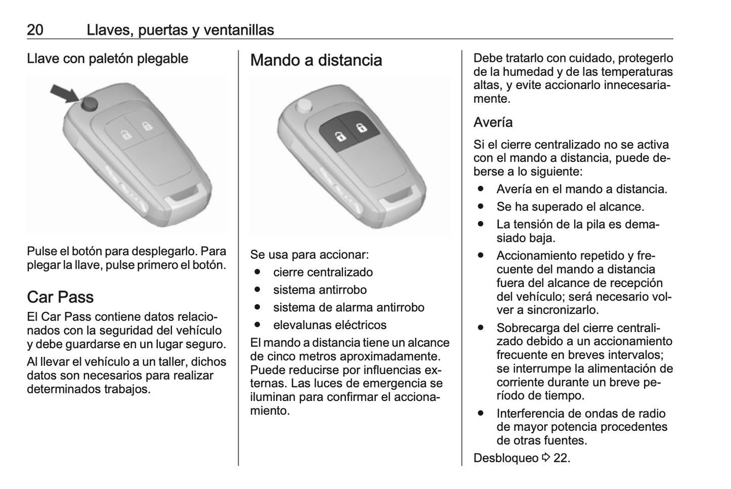 2016-2017 Opel Meriva Owner's Manual | Spanish