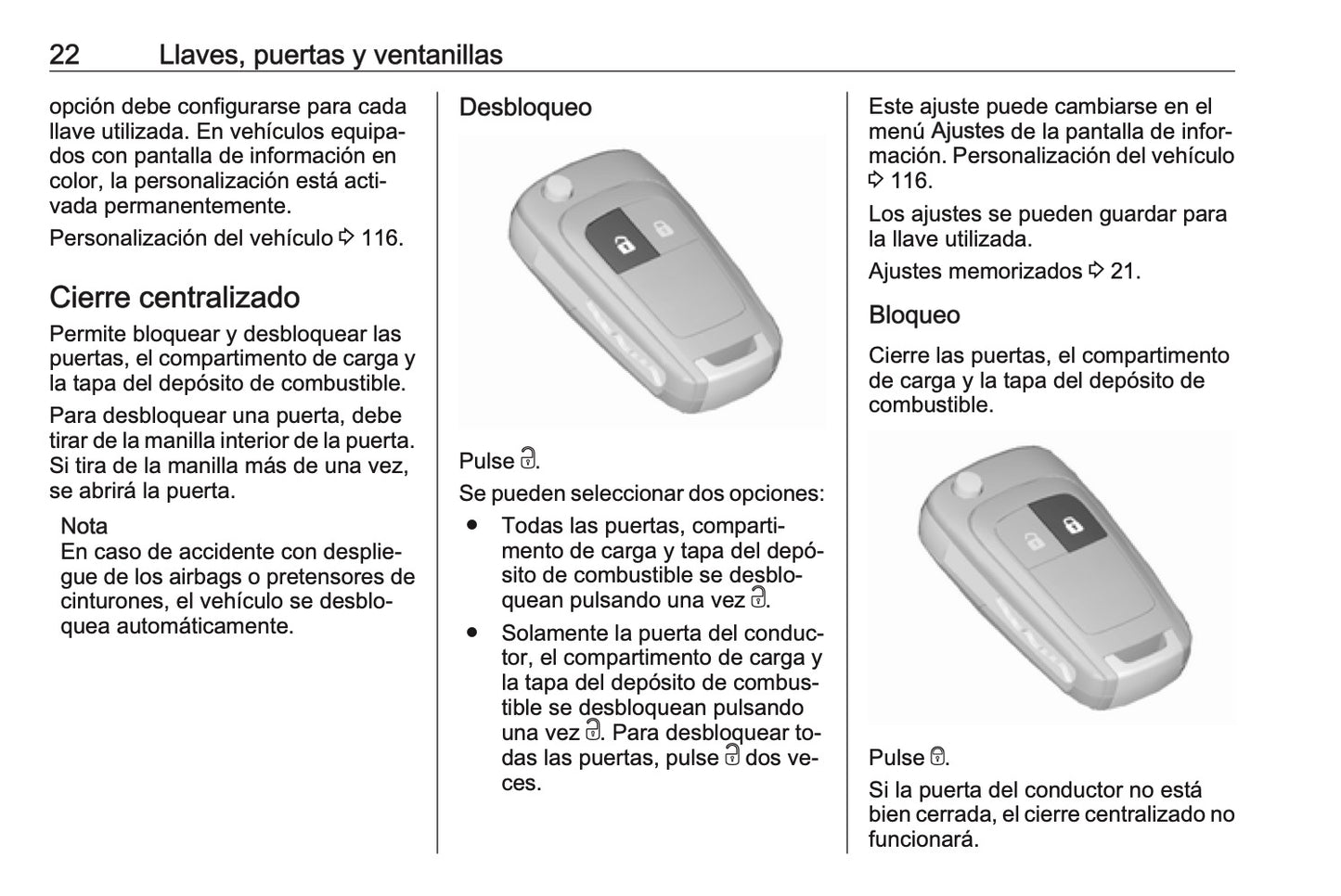 2016-2017 Opel Meriva Owner's Manual | Spanish