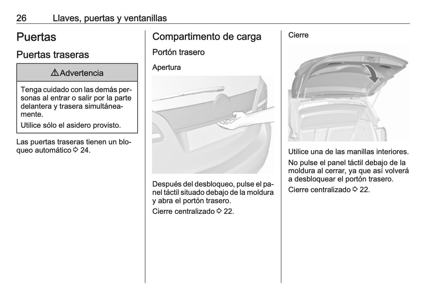 2016-2017 Opel Meriva Owner's Manual | Spanish