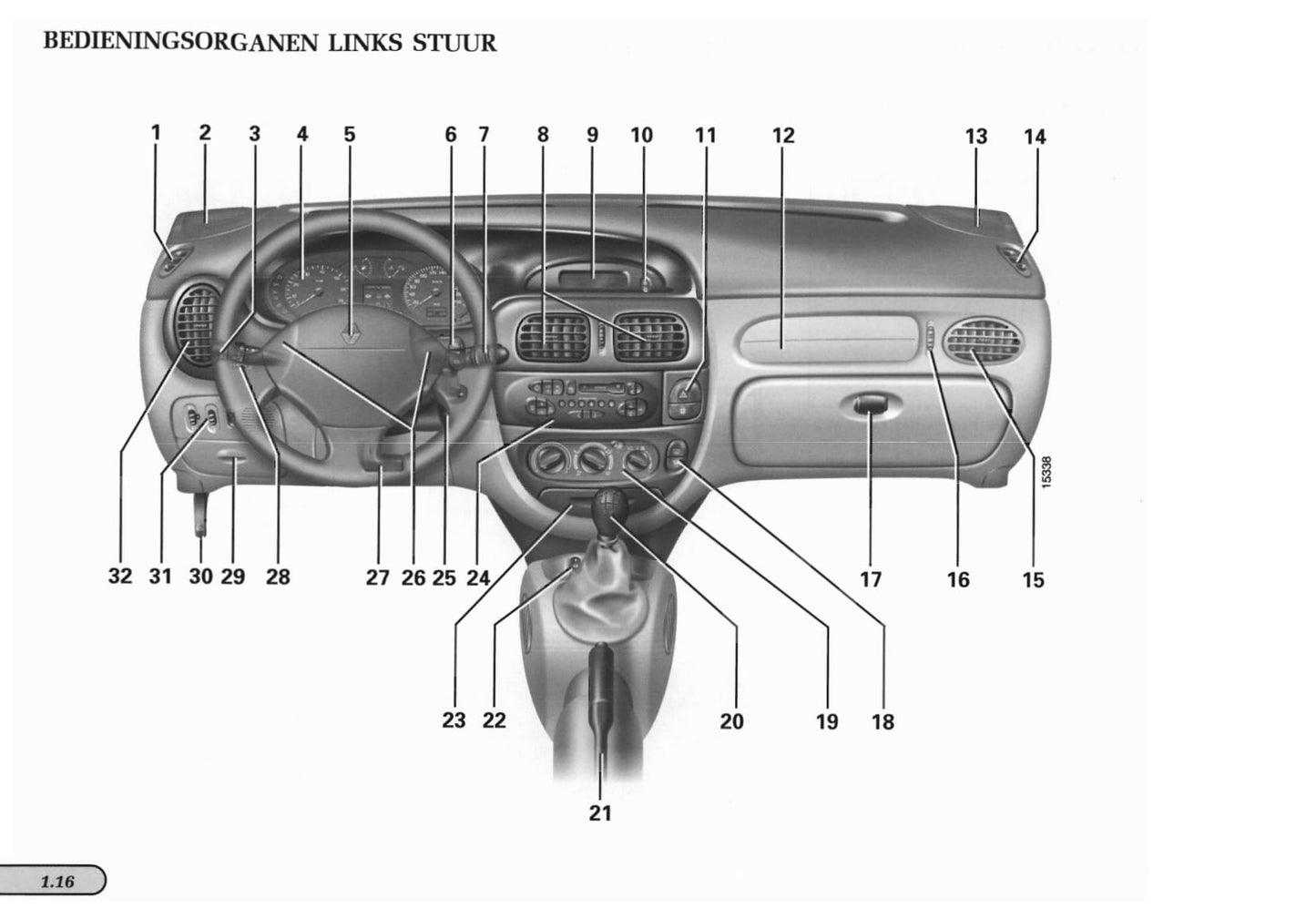 1998-1999 Renault Mégane Coupé/Mégane Coach Owner's Manual | Dutch