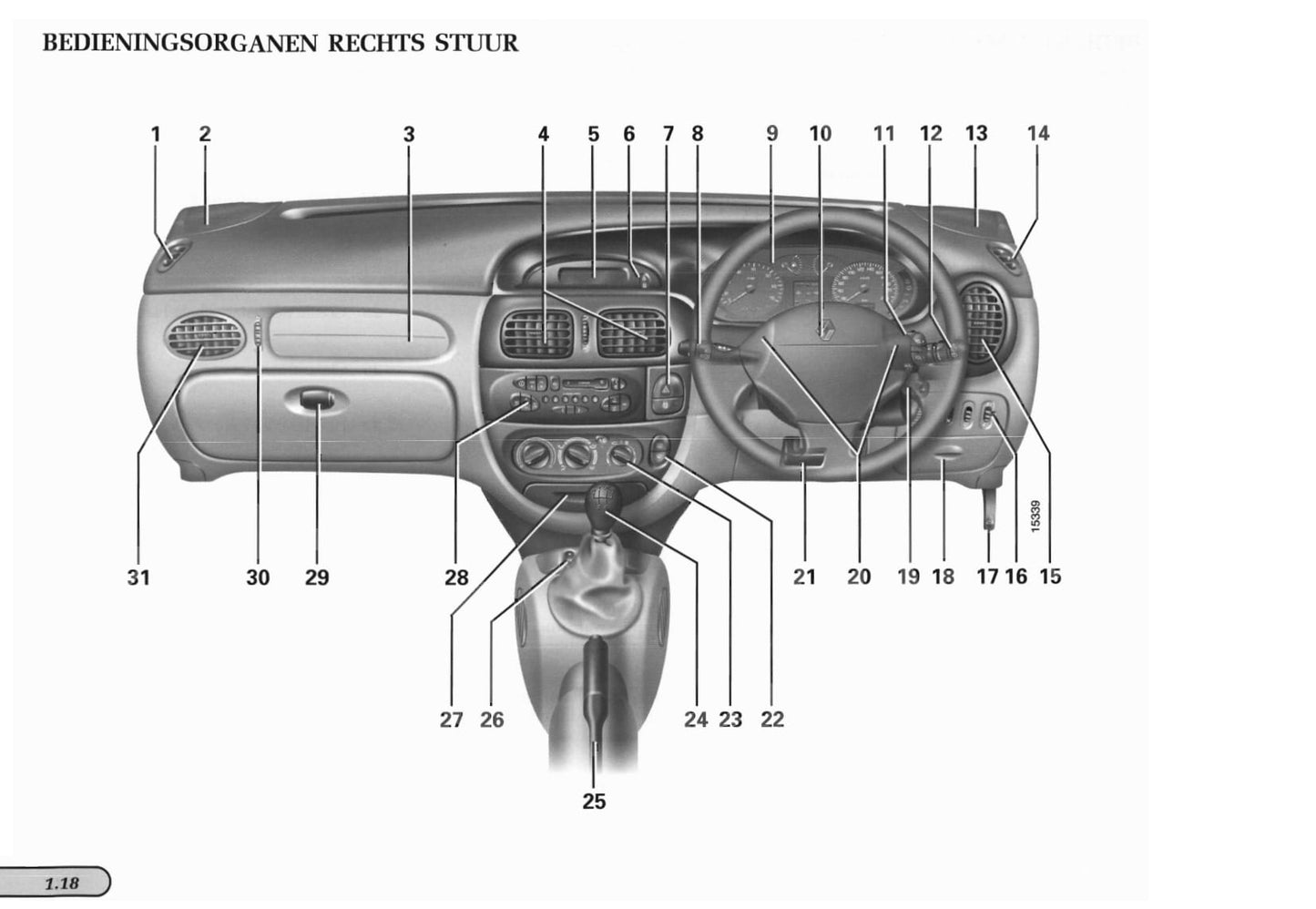 1998-1999 Renault Mégane Coupé/Mégane Coach Owner's Manual | Dutch