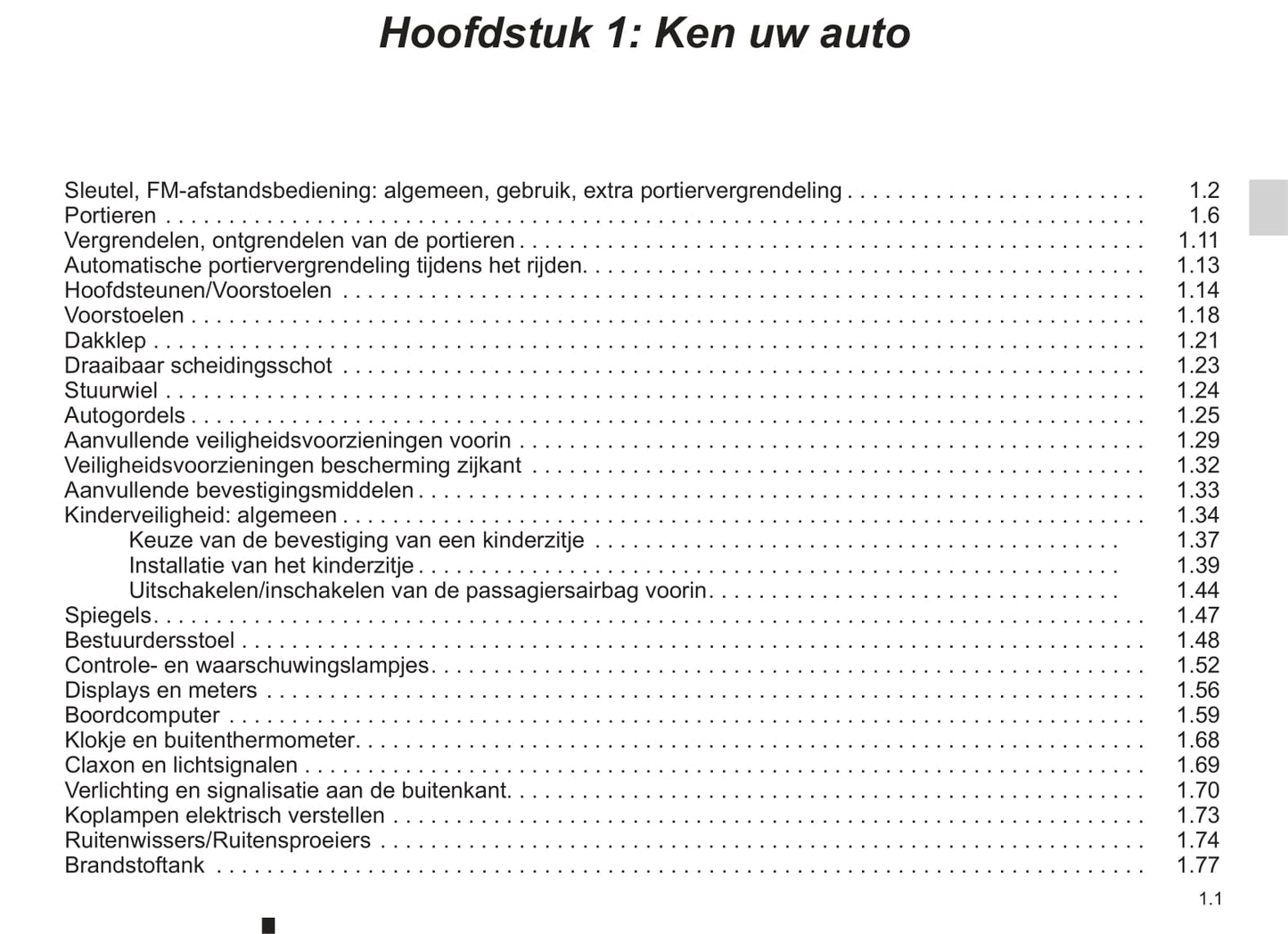 2003-2008 Renault Kangoo Manuel du propriétaire | Néerlandais