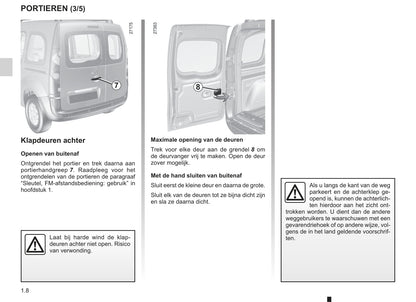 2003-2008 Renault Kangoo Manuel du propriétaire | Néerlandais