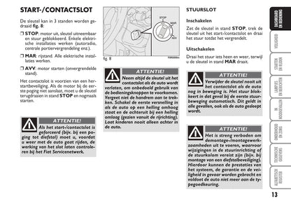 2013-2014 Fiat Linea Owner's Manual | Dutch