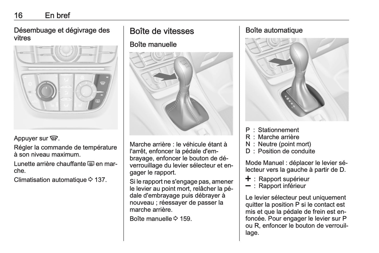 2016-2017 Opel Meriva Owner's Manual | French