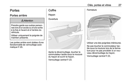 2016-2017 Opel Meriva Owner's Manual | French