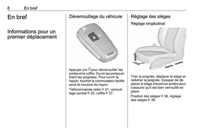 2016-2017 Opel Meriva Owner's Manual | French