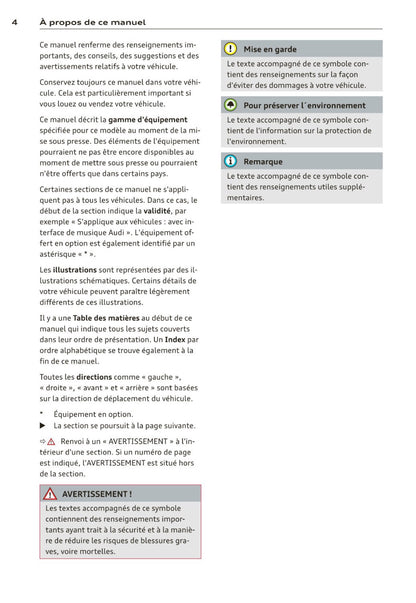 Audi Navigation MMI Plus Guide d'utilisation 2013