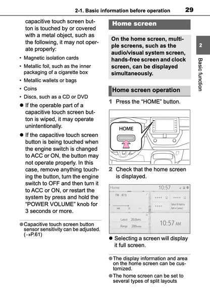 Toyota Touch Multimedia & Navigation Manuel du propriétaire 2019 - 2021