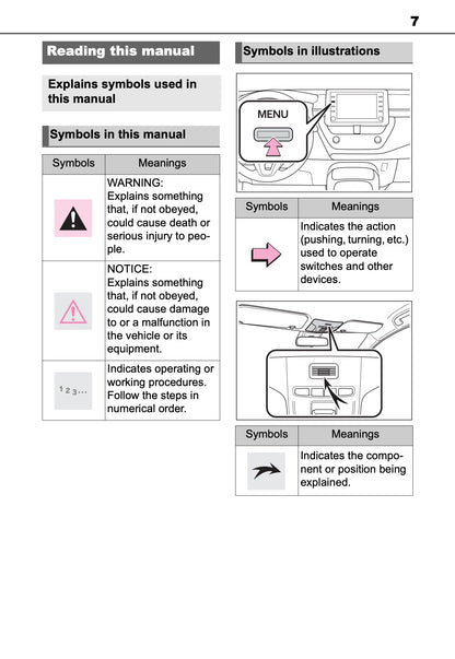 Toyota Touch Multimedia & Navigation Manuel du propriétaire 2019 - 2021