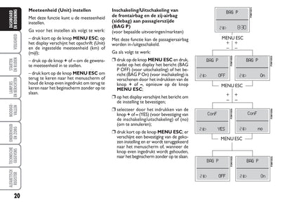 2010-2011 Fiat Grande Punto Owner's Manual | Dutch