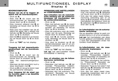 2005-2006 Citroën C5 Owner's Manual | Dutch