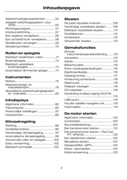 2008-2011 Ford Focus Owner's Manual | Dutch