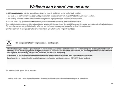 2012-2013 Renault Trafic Owner's Manual | Dutch