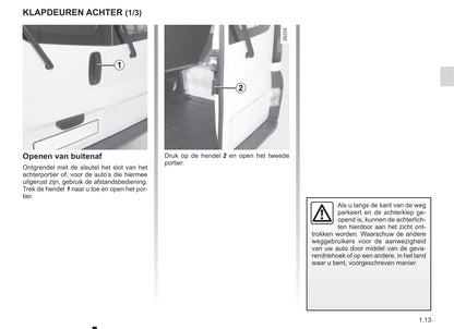 2012-2013 Renault Trafic Owner's Manual | Dutch