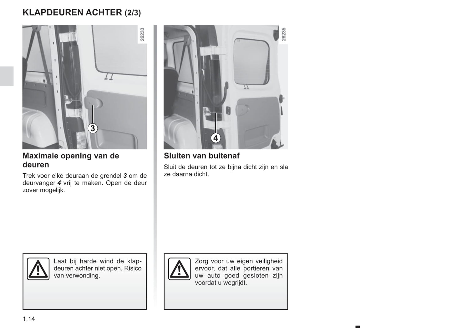 2012-2013 Renault Trafic Owner's Manual | Dutch