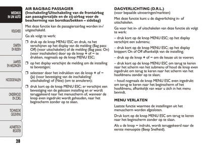 2010-2014 Abarth Punto Evo Owner's Manual | Dutch