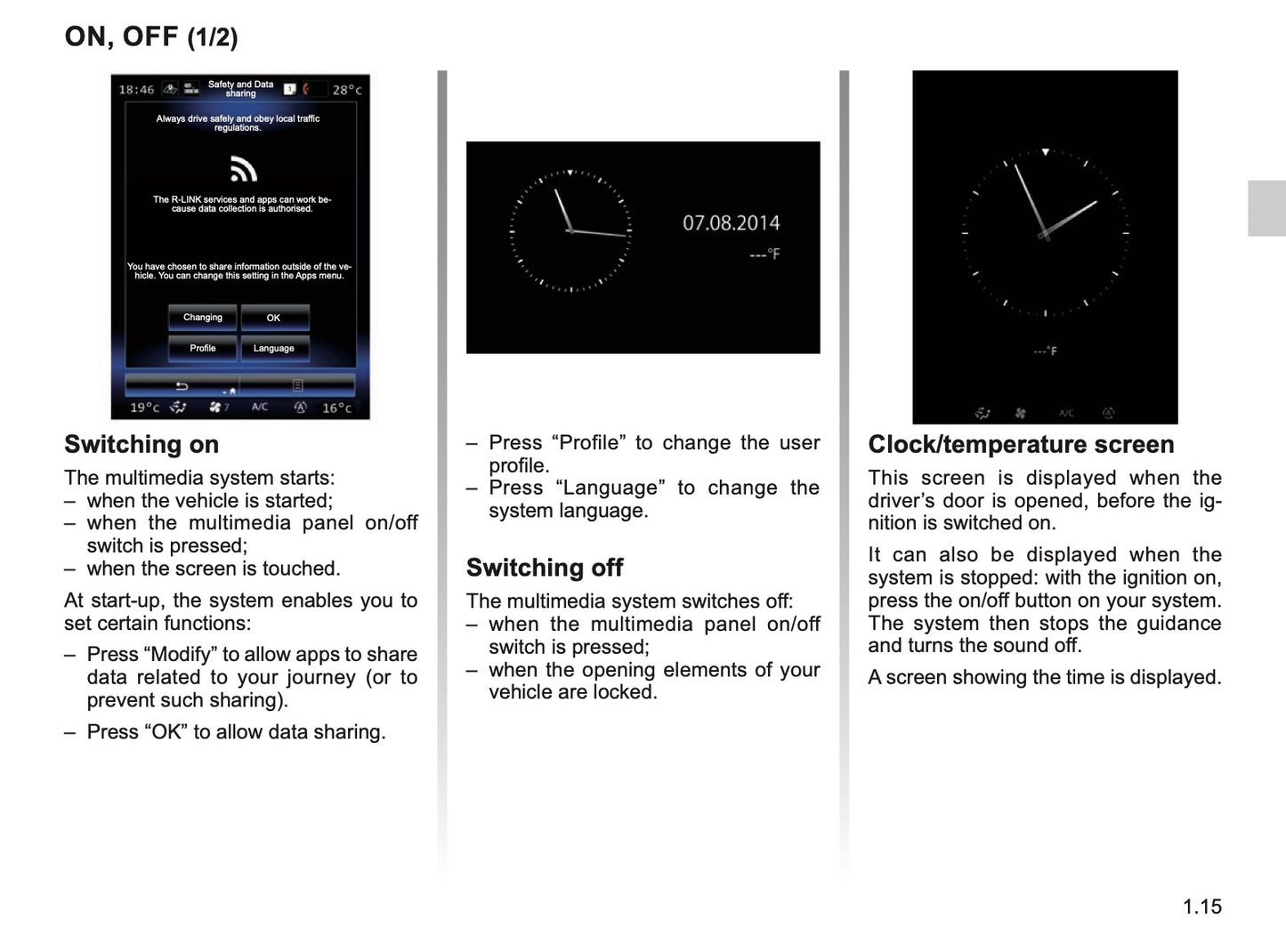 Renault R-Link 2 Infotainment Manual | English