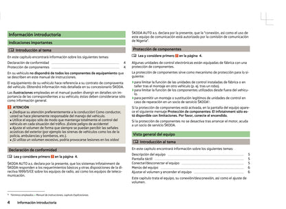 Skoda Radio Bolero Manual de Instrucciones 2010 - 2015