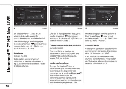 Fiat 500 & 500 Cabrio Uconnect Radio Nav 7.0 Guide d'utilisation 2017 - 2018