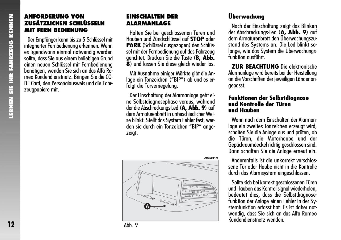 2004-2008 Alfa Romeo 156 GTA Owner's Manual | German