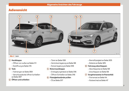 2020-2023 Seat Leon Manuel du propriétaire | Allemand