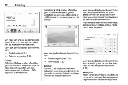 Opel Adam Infotainment System Handleiding 2017 - 2019