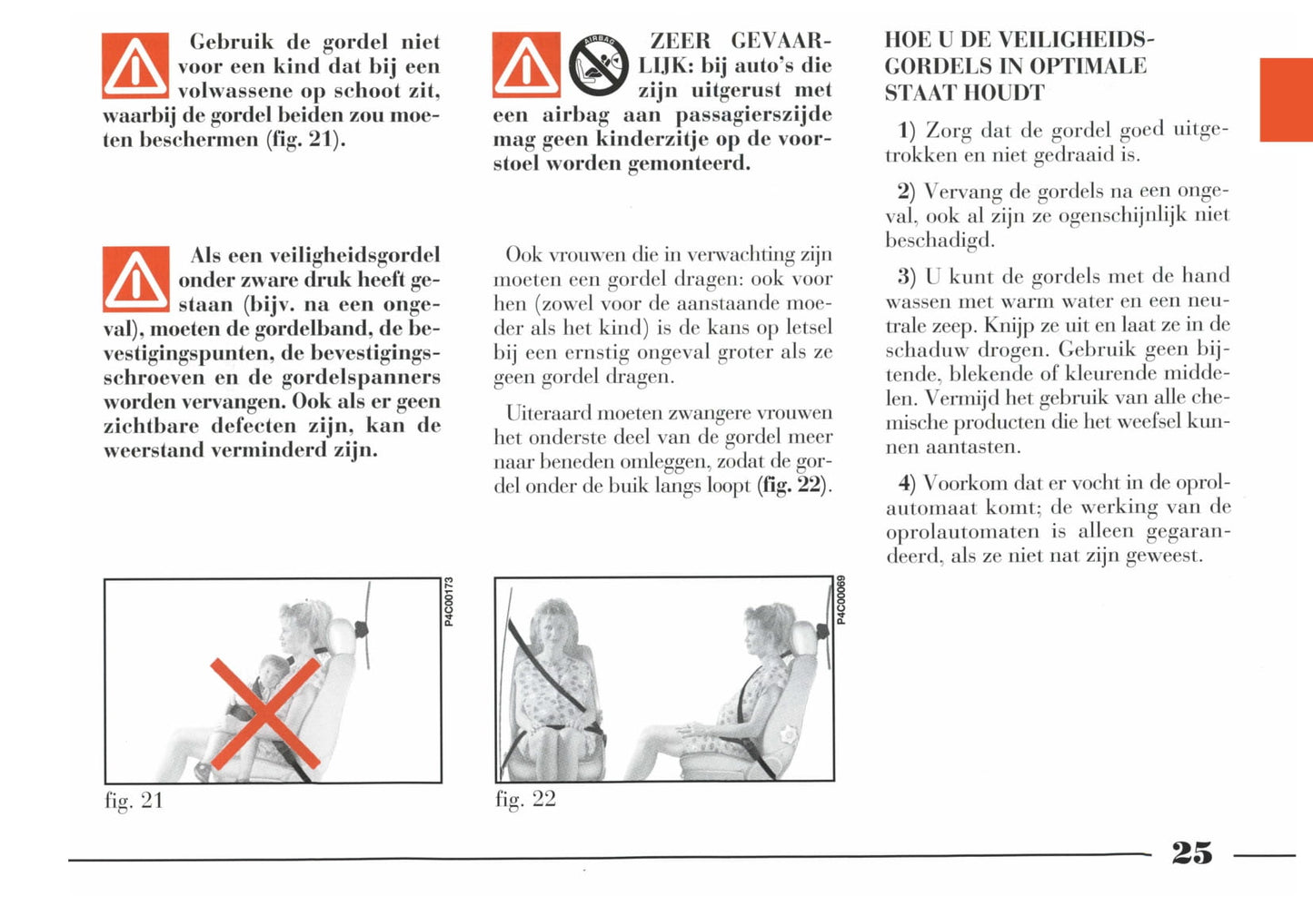 1996-2003 Lancia YPsilon Owner's Manual | Dutch