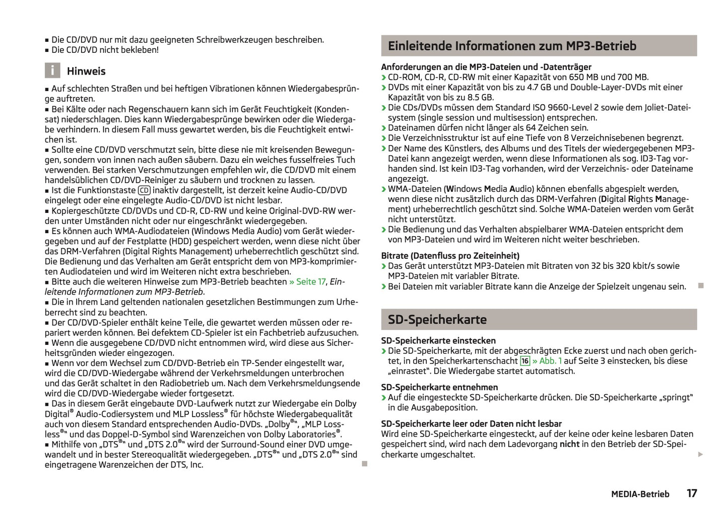 Skoda Columbus Navigationssystem Bedienungsanleitung 2013