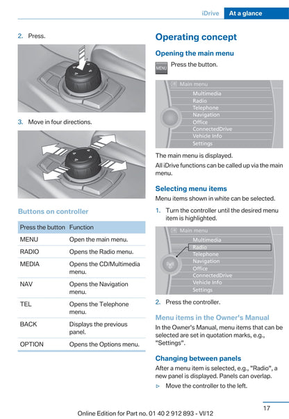 2012 BMW 7 Series/ActiveHybrid 7 Owner's Manual | English