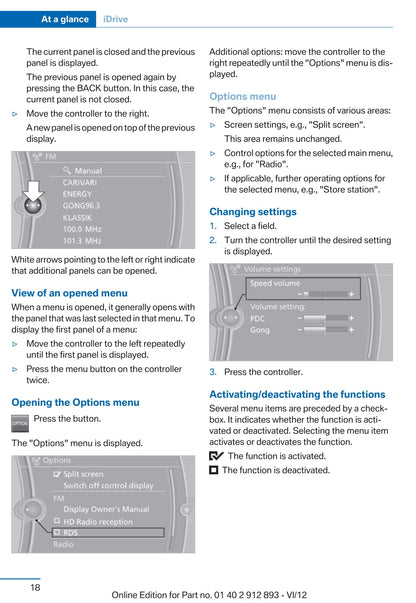 2012 BMW 7 Series/ActiveHybrid 7 Owner's Manual | English