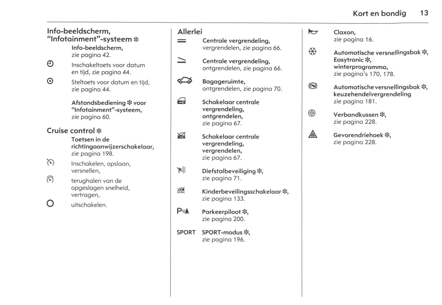 2003-2008 Opel Signum Owner's Manual | Dutch