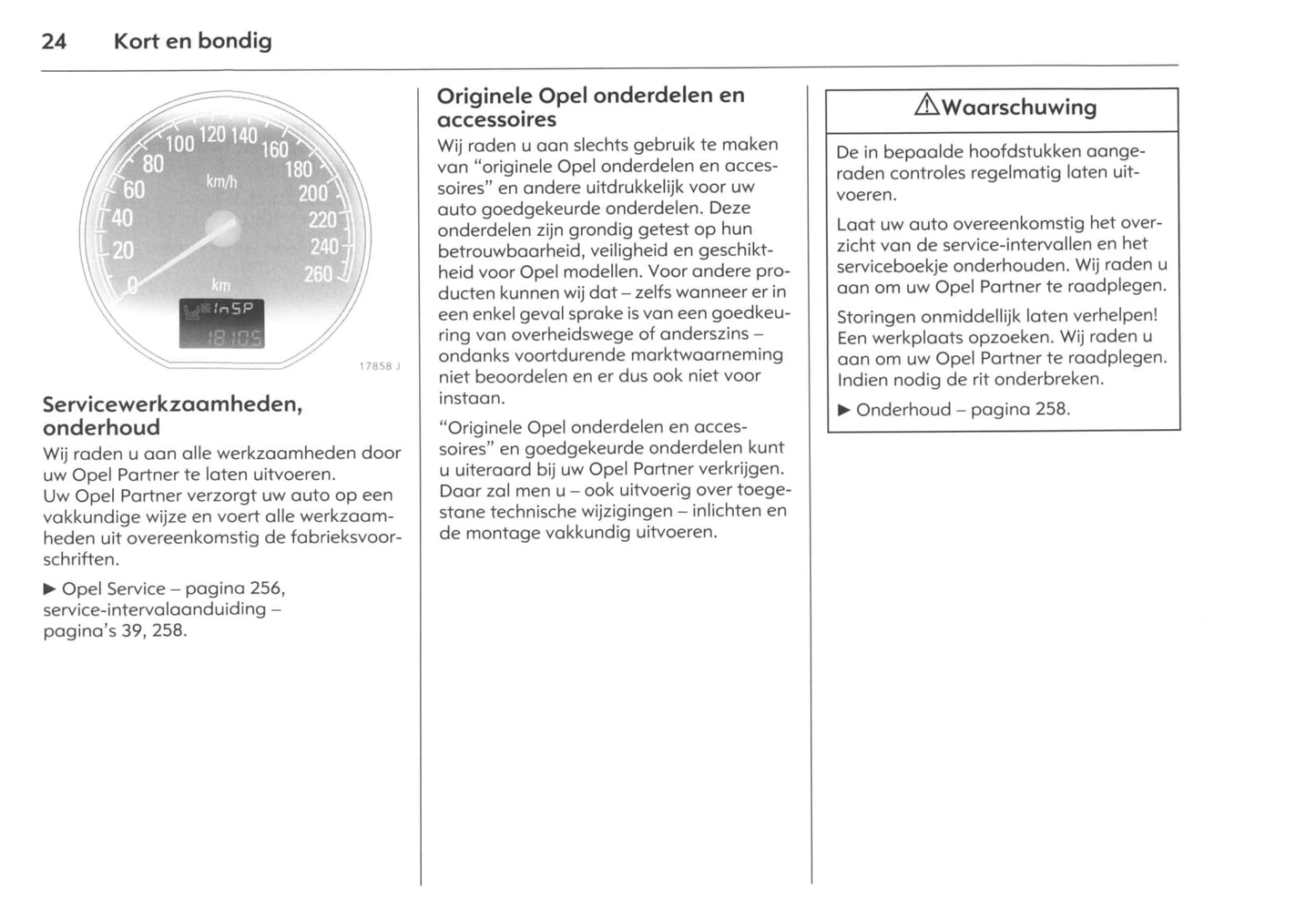 2003-2008 Opel Signum Owner's Manual | Dutch