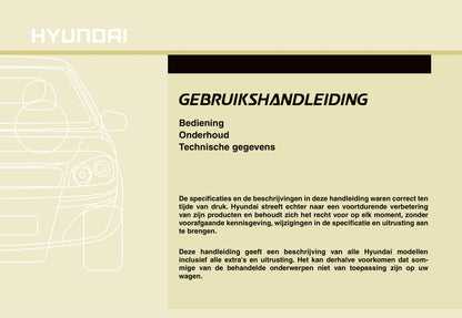 2007-2012 Hyundai i30 Manuel du propriétaire | Néerlandais