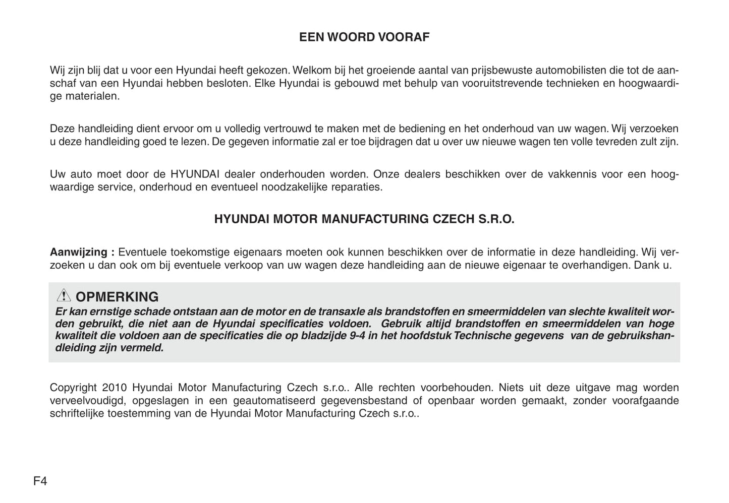 2007-2012 Hyundai i30 Manuel du propriétaire | Néerlandais
